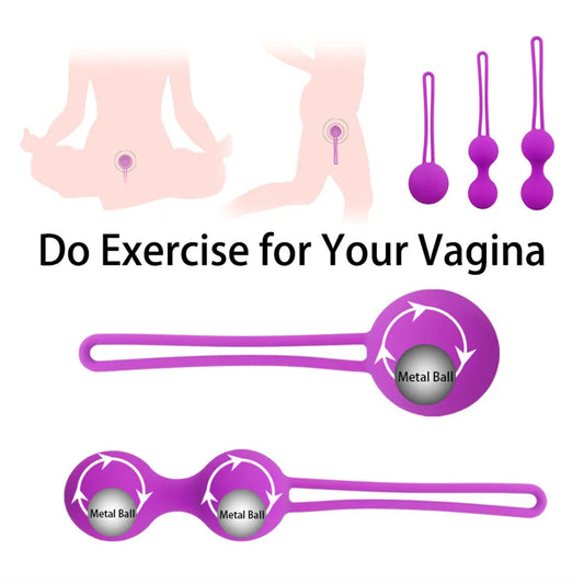 "Silicone Kegel Balls Trainer" – Boules de Geisha pour Tonification Périnéale