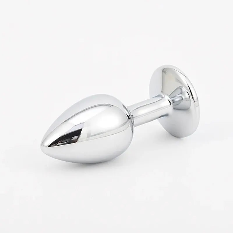 "CrystalSteel" – Plug Anal en Acier Inoxydable avec Base en Cristal