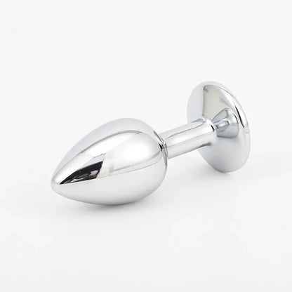 "CrystalSteel" – Plug Anal en Acier Inoxydable avec Base en Cristal