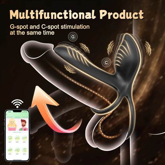 "VibeLock" – Anneau Vibrant Bluetooth pour Couples