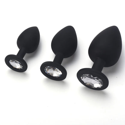 "SilkPlug" – Plug Anal en Silicone Unisexe avec 3 Tailles Ajustables