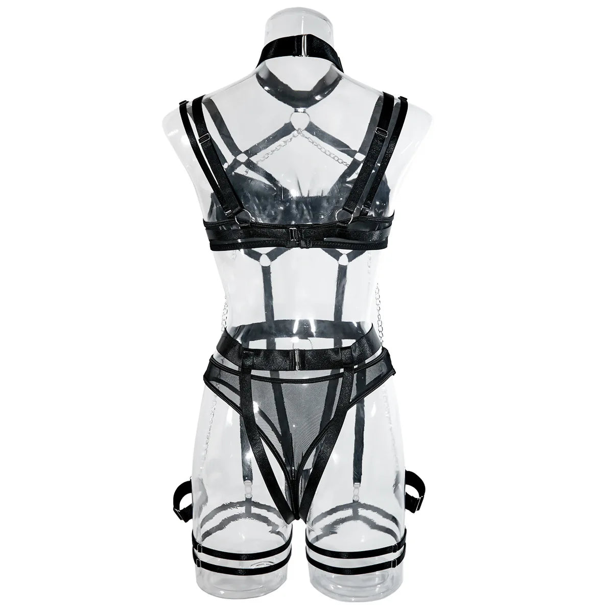 "Obsession Chain" – Ensemble Bondage Érotique 4 Pièces