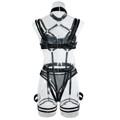 "Obsession Chain" – Ensemble Bondage Érotique 4 Pièces