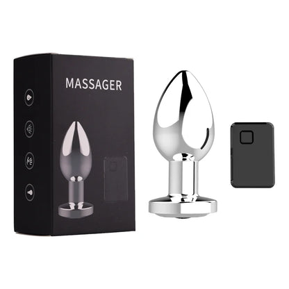 "Remote-Controlled Vibrating Metal Anal Plug" – Plaisir à Distance et Vibrations Multiples