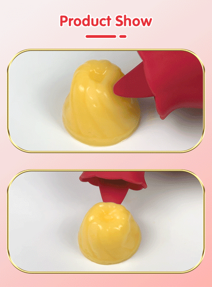 "RoseLick" – Vibrateur Licking Tongue pour Stimulation du Clitoris et des Mamelons