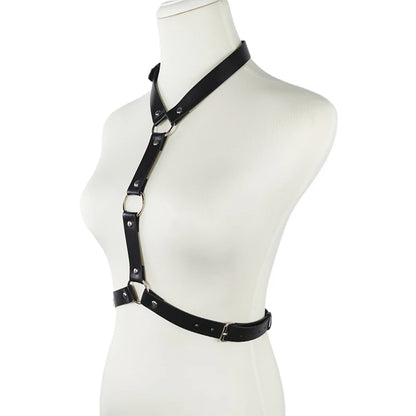 Harnais Sexy en Simili Cuir – Lingerie Fetish & Ravewear