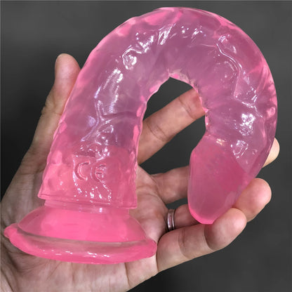 "PleasureMax" – Dildo Réaliste avec Vibromasseur et Ventouse pour Stimulation Anale et Vaginale