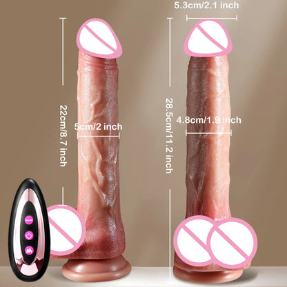 "PleasureX" – Vibrateur Telescopique à Pénétration Double et Contrôle à Distance