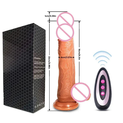 "SatisfyMax" – Vibrateur Télescopique Chauffant avec Contrôle à Distance pour Stimulation Réaliste