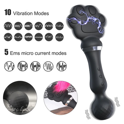 "ShockWave Wand" – Vibromasseur AV & Électrostimulation