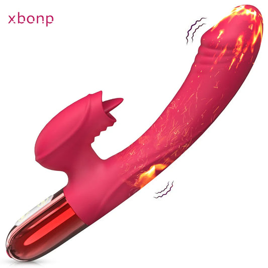 "HeatWave Bunny" – Vibromasseur Rabbit Chauffant & Lèche-Clitoris