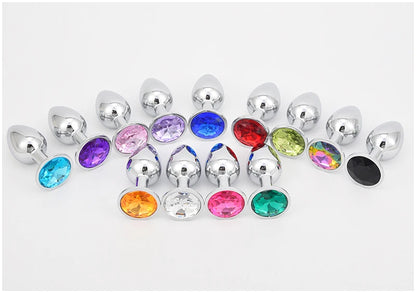 "CrystalSteel" – Plug Anal en Acier Inoxydable avec Base en Cristal