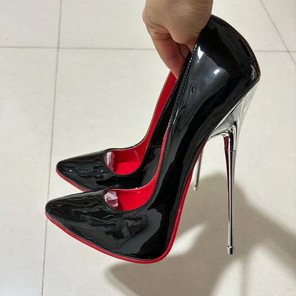 "16cm Plated Heel Fetish Pumps" – Escarpins Extrêmes pour Catwalk & Soirées Drag