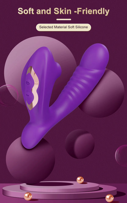 "Suck & Vibe" – Vibrateur Sucette avec Stimulation Clitoridienne et G-Spot