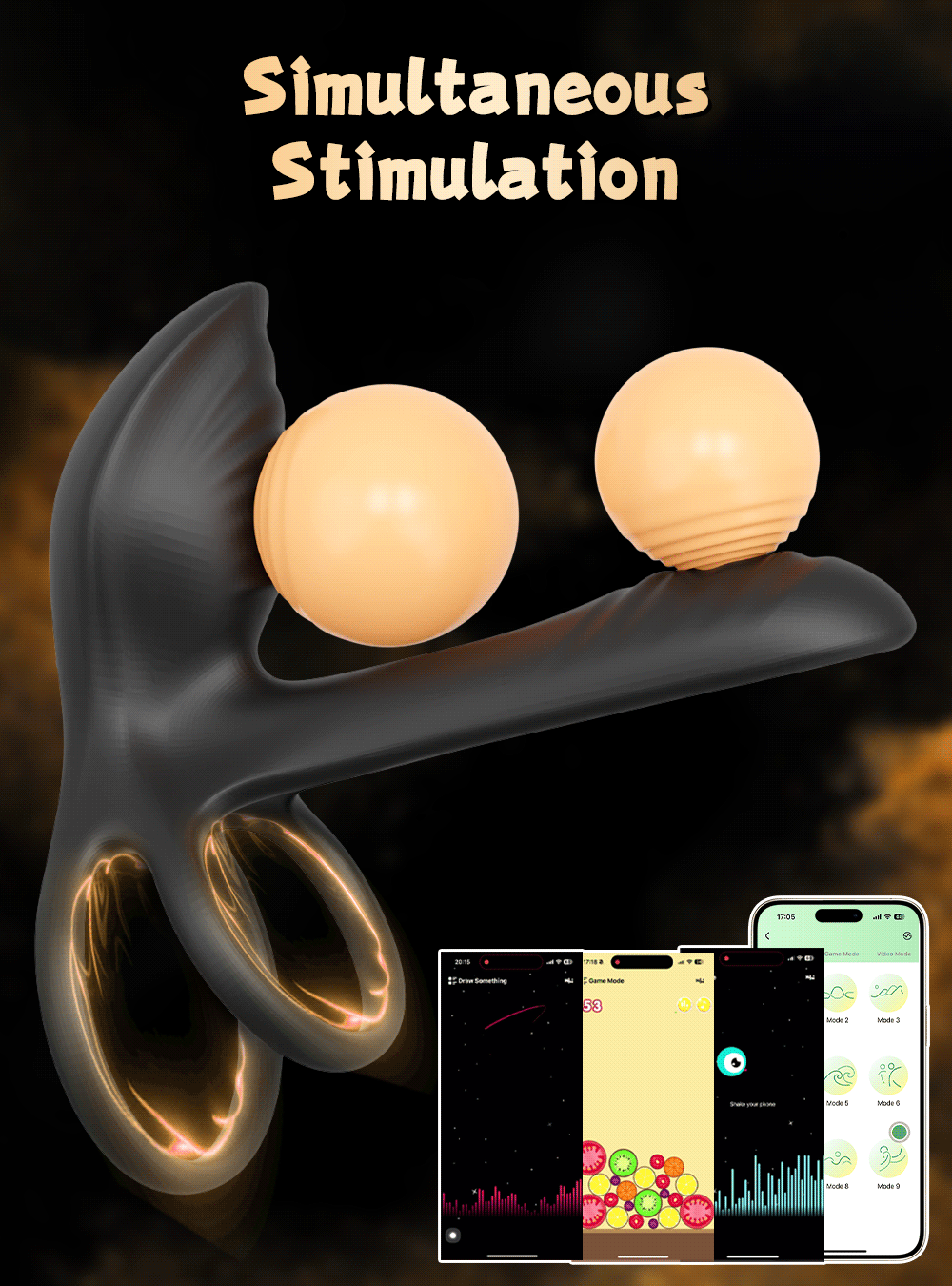 "VibeLock" – Anneau Vibrant Bluetooth pour Couples