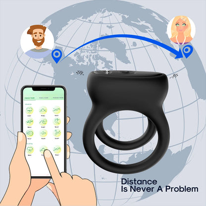 "VibeRing" – Anneau Vibrant Connecté pour Homme
