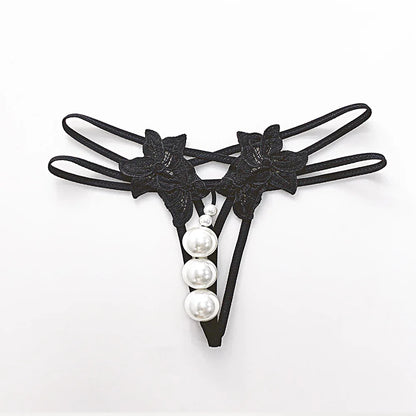 "Pearl Bliss" – String Érotique à Perles Massantes