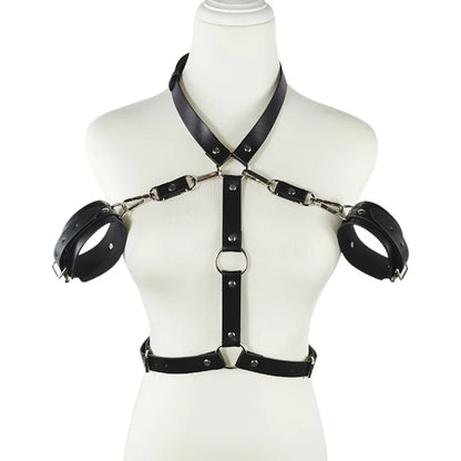 Harnais Sexy en Simili Cuir – Lingerie Fetish & Ravewear
