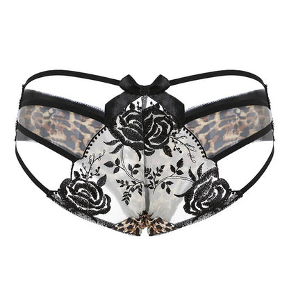 "Feline Chic" – String Léopard & Dentelle Ultra Sexy