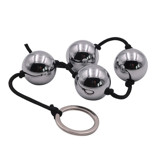 "Erotic Weighted Geisha Balls" – Boules de Geisha Métalliques  Billes Anales 2-en-1