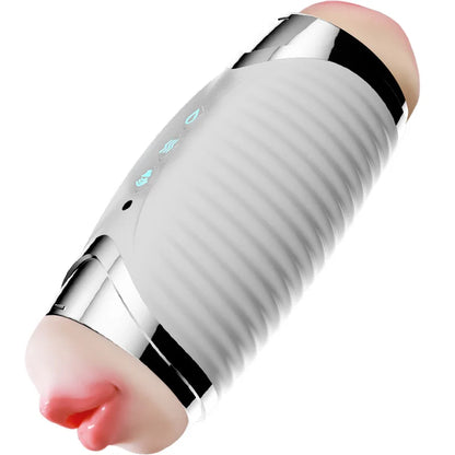 "FishCharm DualVibe Pro" – Masturbateur Électrique à Double Canal avec Vibration &a Succion