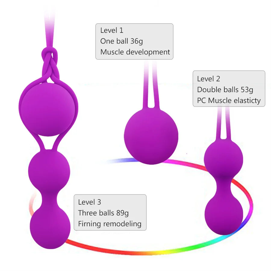 "Silicone Kegel Balls Trainer" – Boules de Geisha pour Tonification Périnéale