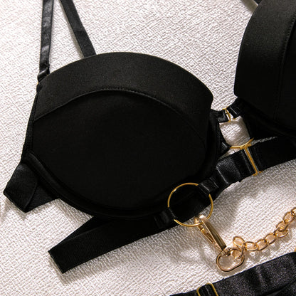 Eclipse Métallique – Ensemble Lingerie 5 Pièces