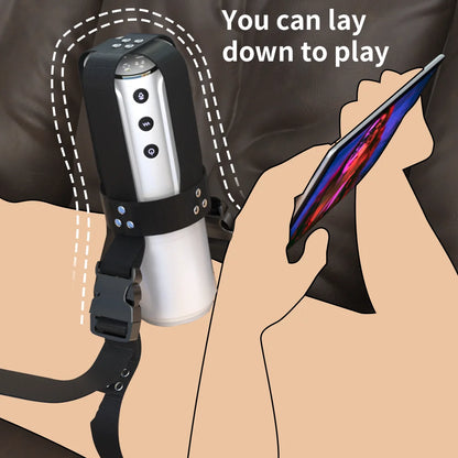 "PleasureMax" – Masturbateur Automatique Telescopique avec Rotation et Simulation de Sexe Oral