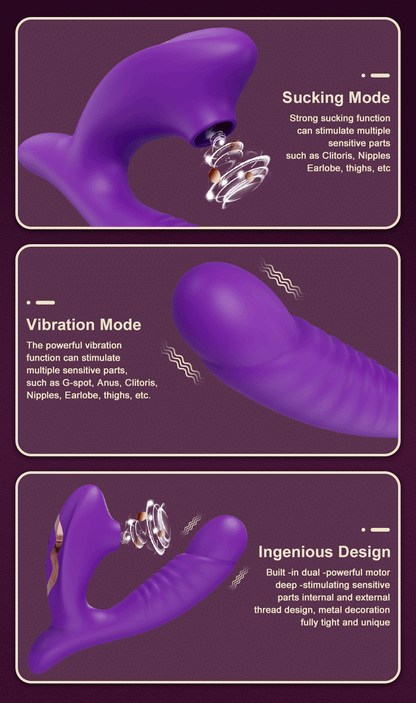 "Suck & Vibe" – Vibrateur Sucette avec Stimulation Clitoridienne et G-Spot