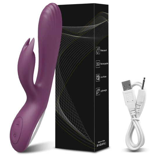 "Rabbit Bliss" – Vibrateur G-Spot et Clitoris à Double Moteur