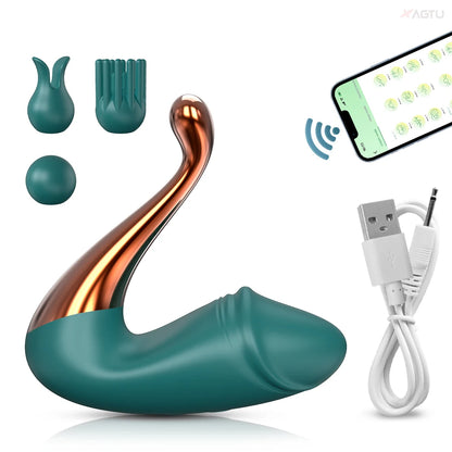 "VibeSync" – Vibrateur Dildo avec Contrôle Bluetooth et Stimulation G-Spot