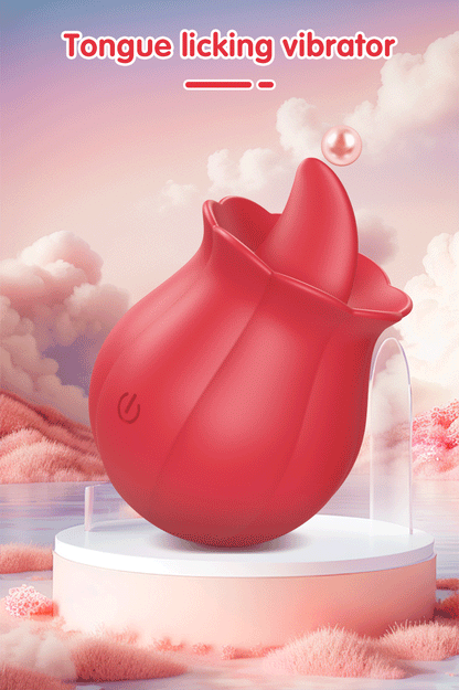 "RoseLick" – Vibrateur Licking Tongue pour Stimulation du Clitoris et des Mamelons