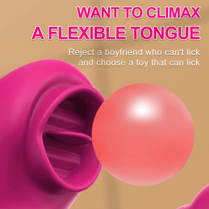 "LickWave" – Vibromasseur 2-en-1 avec Langue Léchante