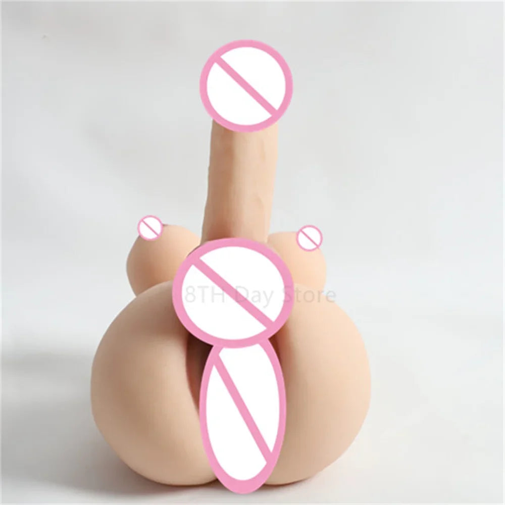 "TransFusion Duo" – Torse Masturbateur 2-en-1 avec Vagin  Dildo Réaliste