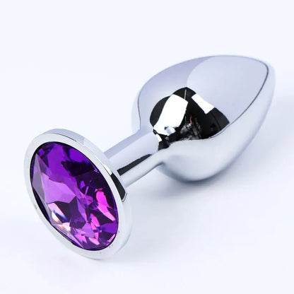 "CrystalSteel" – Plug Anal en Acier Inoxydable avec Base en Cristal