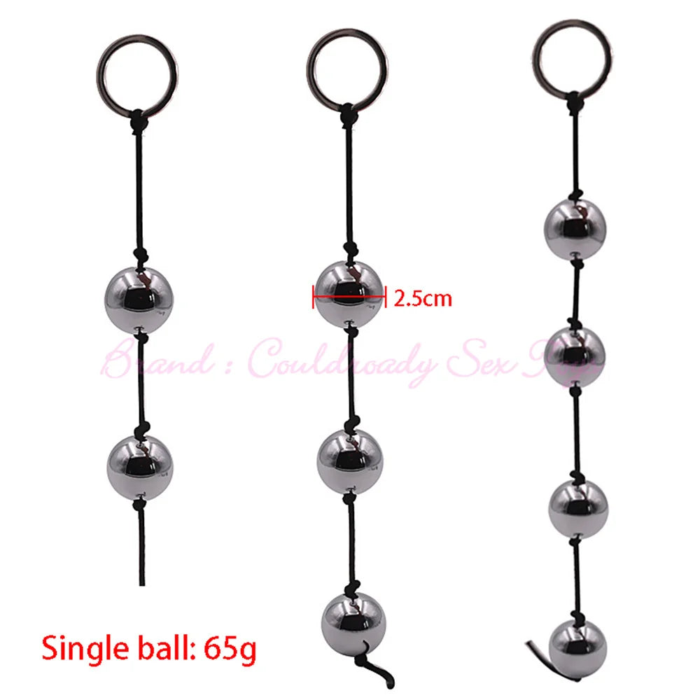 "Erotic Weighted Geisha Balls" – Boules de Geisha Métalliques  Billes Anales 2-en-1