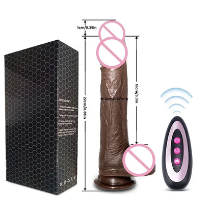 "SatisfyMax" – Vibrateur Télescopique Chauffant avec Contrôle à Distance pour Stimulation Réaliste