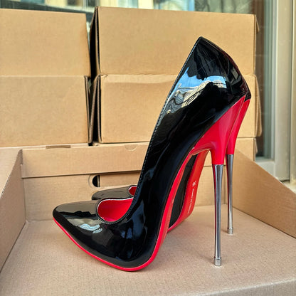 "16cm Plated Heel Fetish Pumps" – Escarpins Extrêmes pour Catwalk & Soirées Drag
