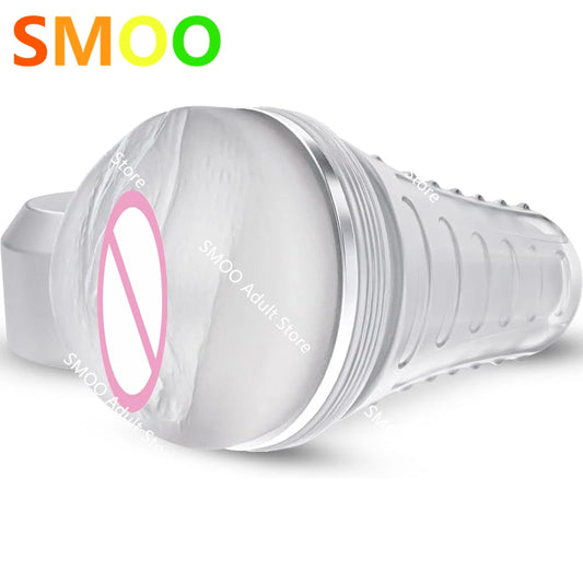 "Flesh the Light" – Vagin Artificiel Transparent Ultra-Réaliste pour Masturbation Manuelle