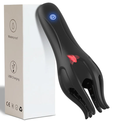 "LickMaster One" – Masturbateur Vibrant à Langue pour Stimulation du Gland
