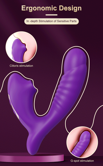 "Suck & Vibe" – Vibrateur Sucette avec Stimulation Clitoridienne et G-Spot