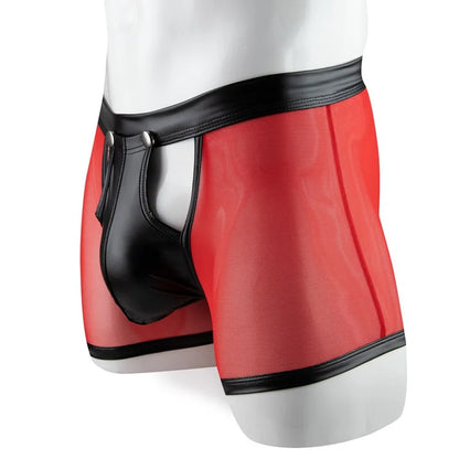 "Shadow Luxe" – Boxer Transparent avec Poche Amovible