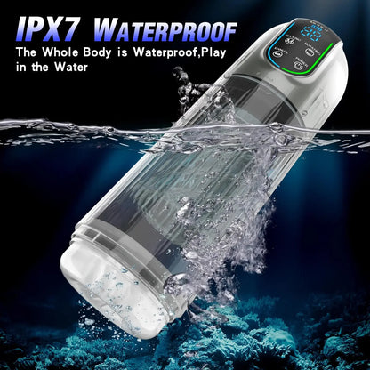 "PleasureX Pro" – Masturbateur Automatique avec Succion, Vibration et Chauffage