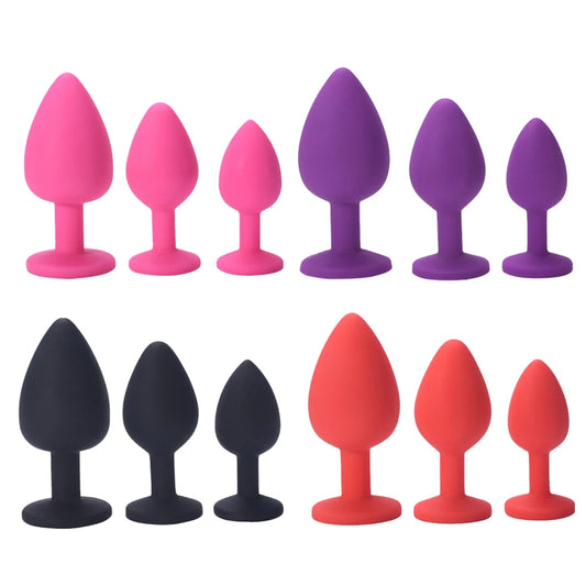 "SilkPlug" – Plug Anal en Silicone Unisexe avec 3 Tailles Ajustables