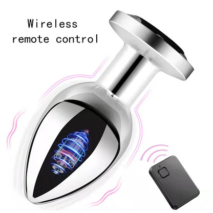 "Remote-Controlled Vibrating Metal Anal Plug" – Plaisir à Distance et Vibrations Multiples