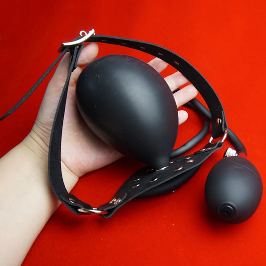 Baillon Gonflable avec Pompe Amovible – Expérience BDSM Intense