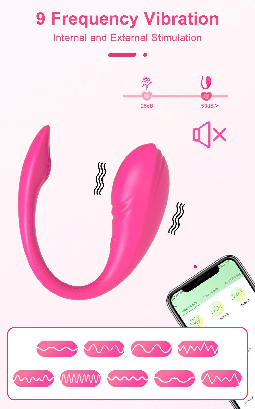 "LushEgg" – Vibromasseur Œuf Connecté & Télécommandé