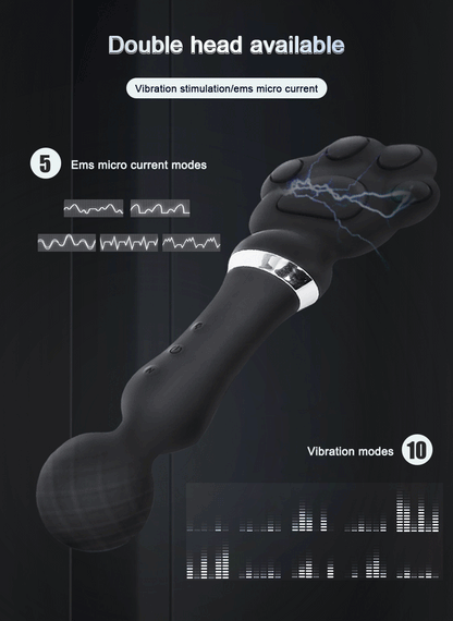 "ShockWave Wand" – Vibromasseur AV & Électrostimulation