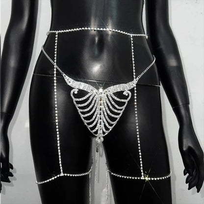 Crystal Allure – Ensemble String & Chaîne de Taille