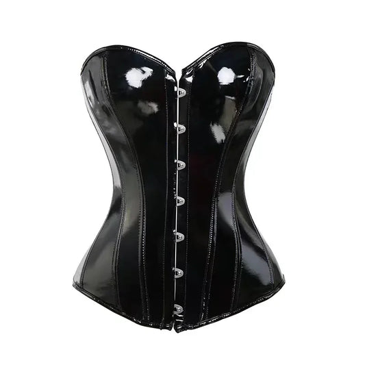 Velvet Night – Corset Vinyle Brillant